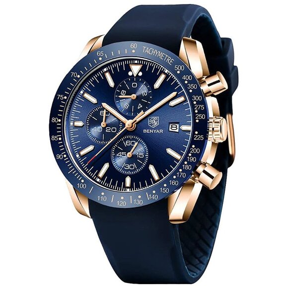 Watch for Men Analog Quartz Chronograph Waterproof Luminous...